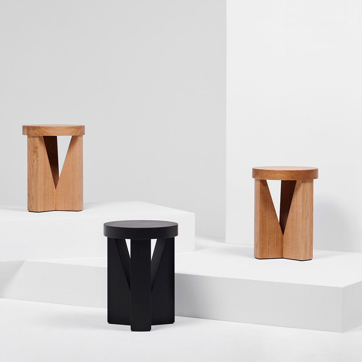 Cugino Stool Side Table | Natural Oak
