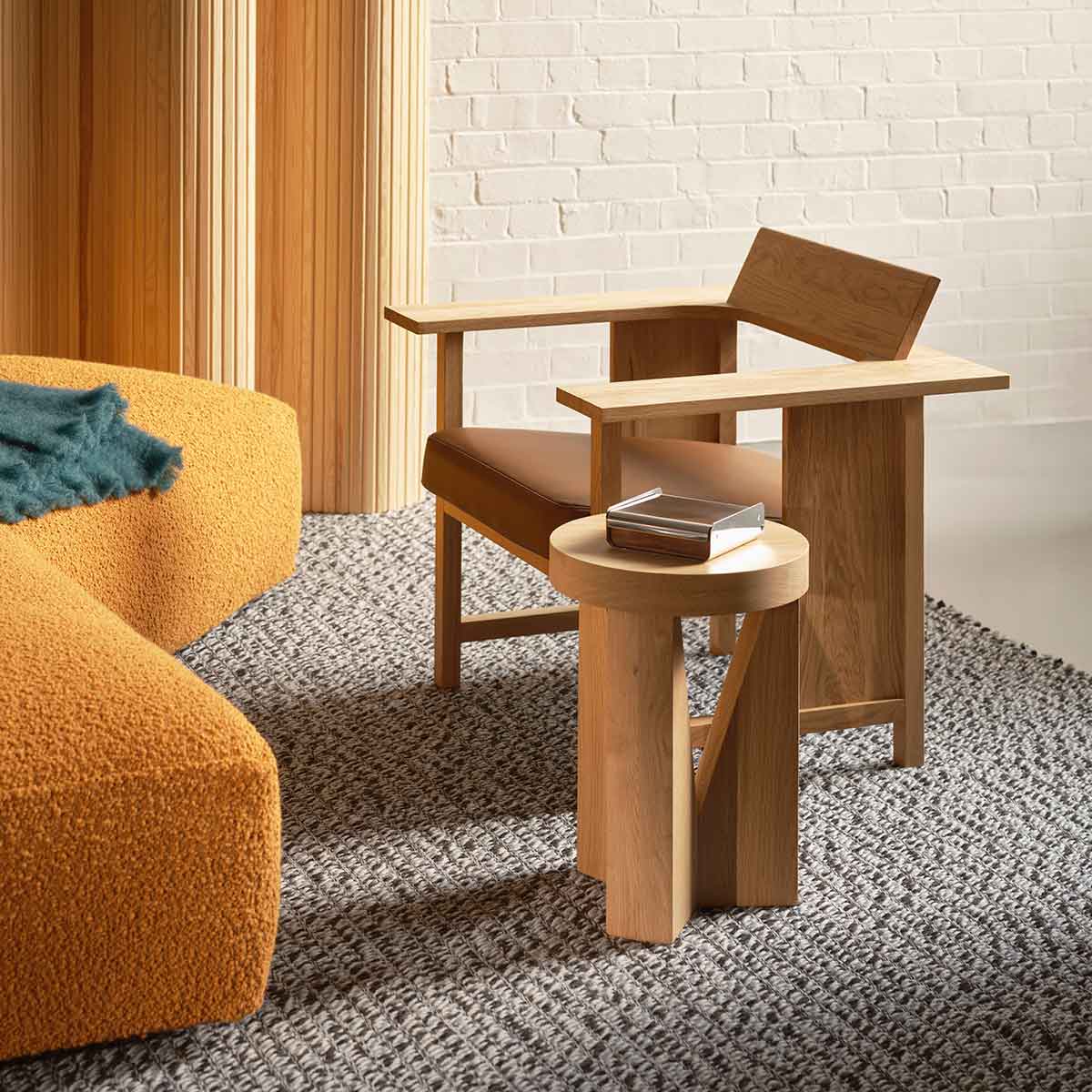 Cugino Stool Side Table | Natural Oak