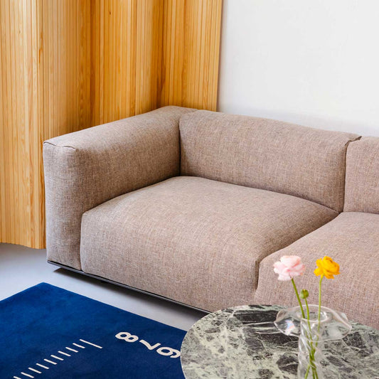 Dambodue Sofa 332cm | Ecru Bormio Fabric Upholstery