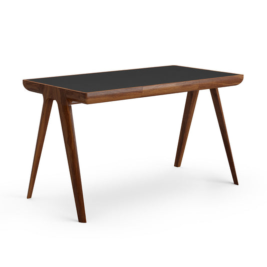 Maya Desk | Black Leather