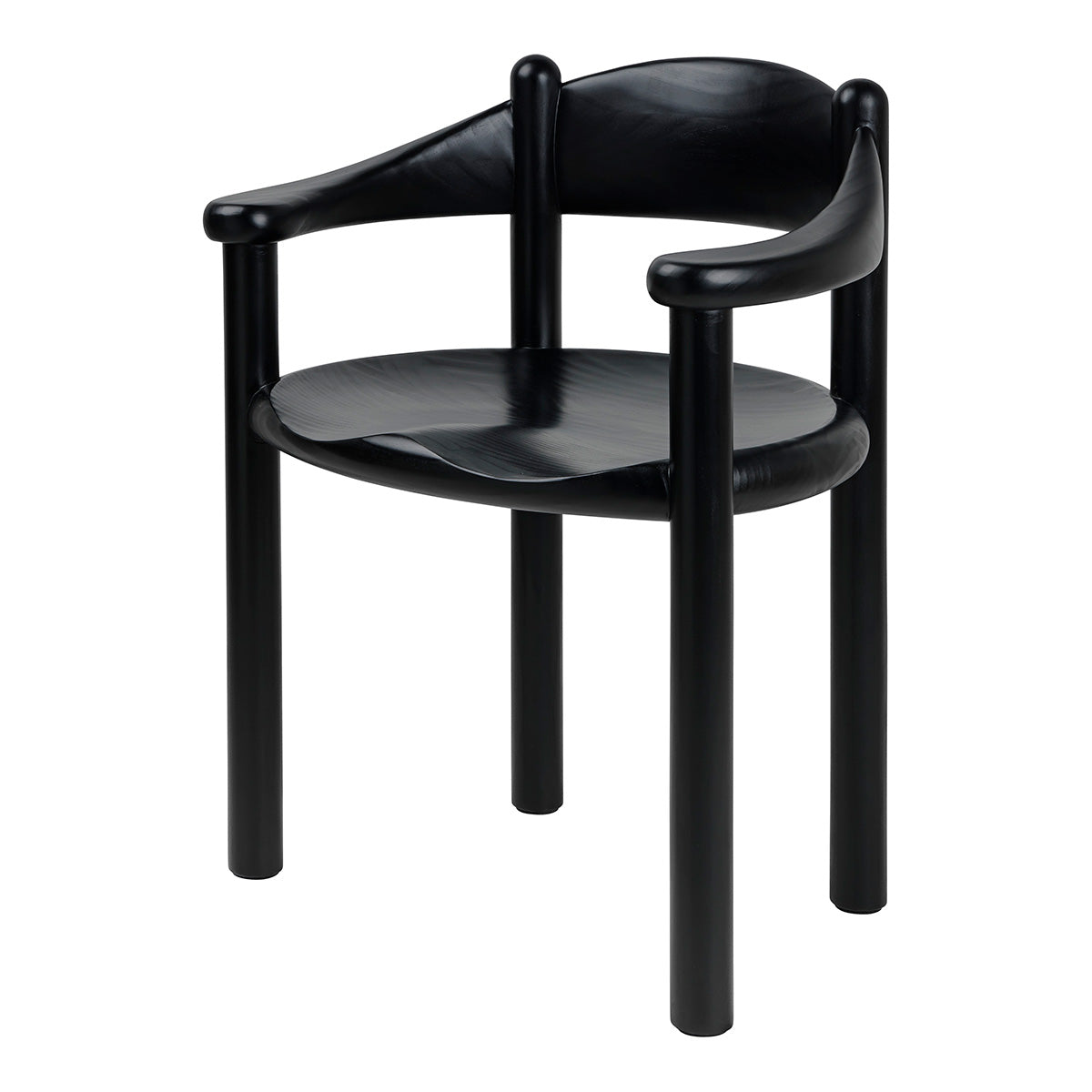 Daumiller Dining Armchair | Brown Black Pine