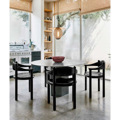 Daumiller Dining Armchair | Brown Black Pine