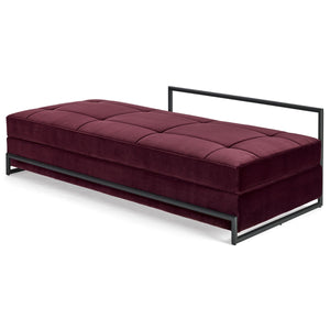 Eileen Gray Day Bed Grand | Aubergine 102 Velvet Upholstery