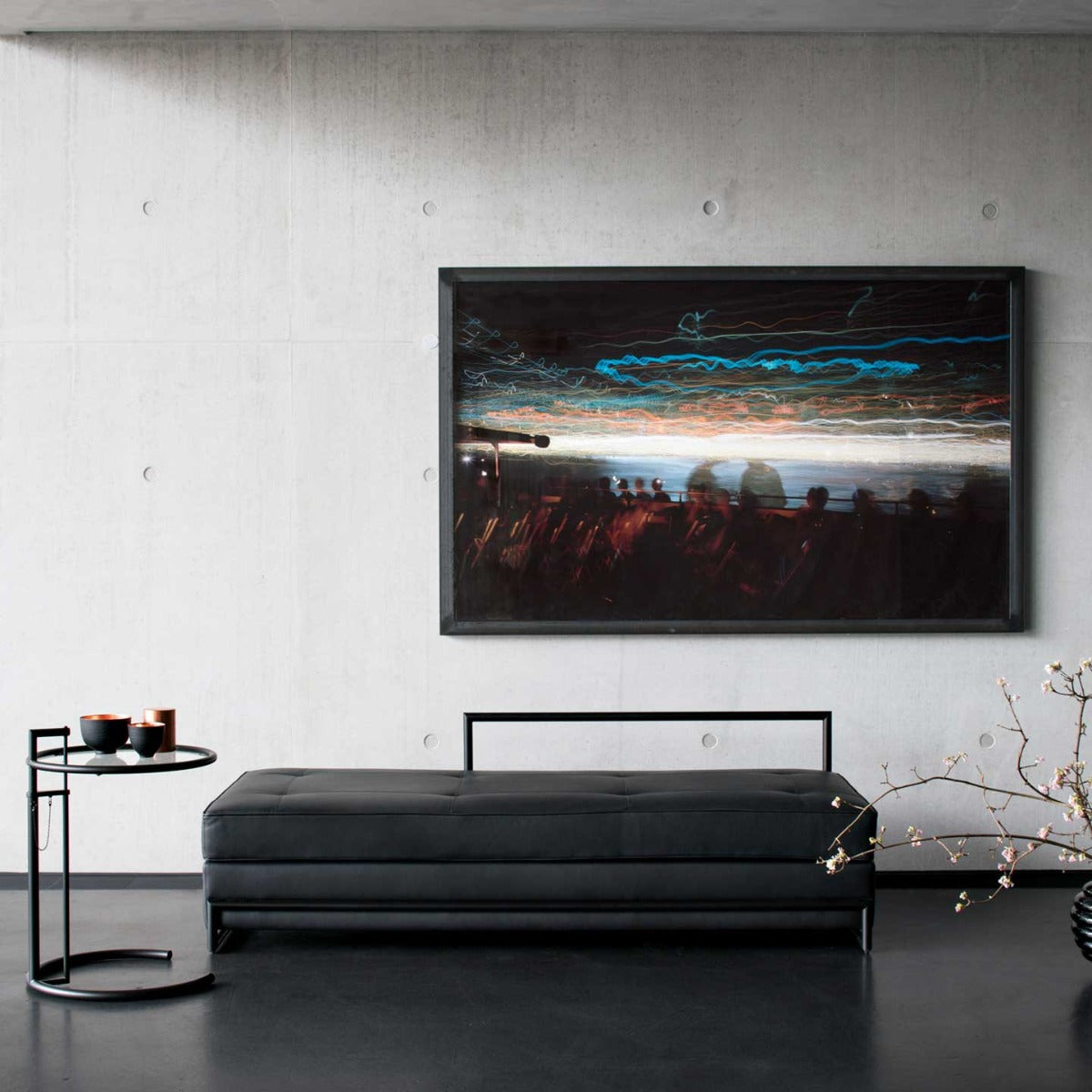 Eileen Gray Day Bed Grand | Argent 139 Velvet Upholstery