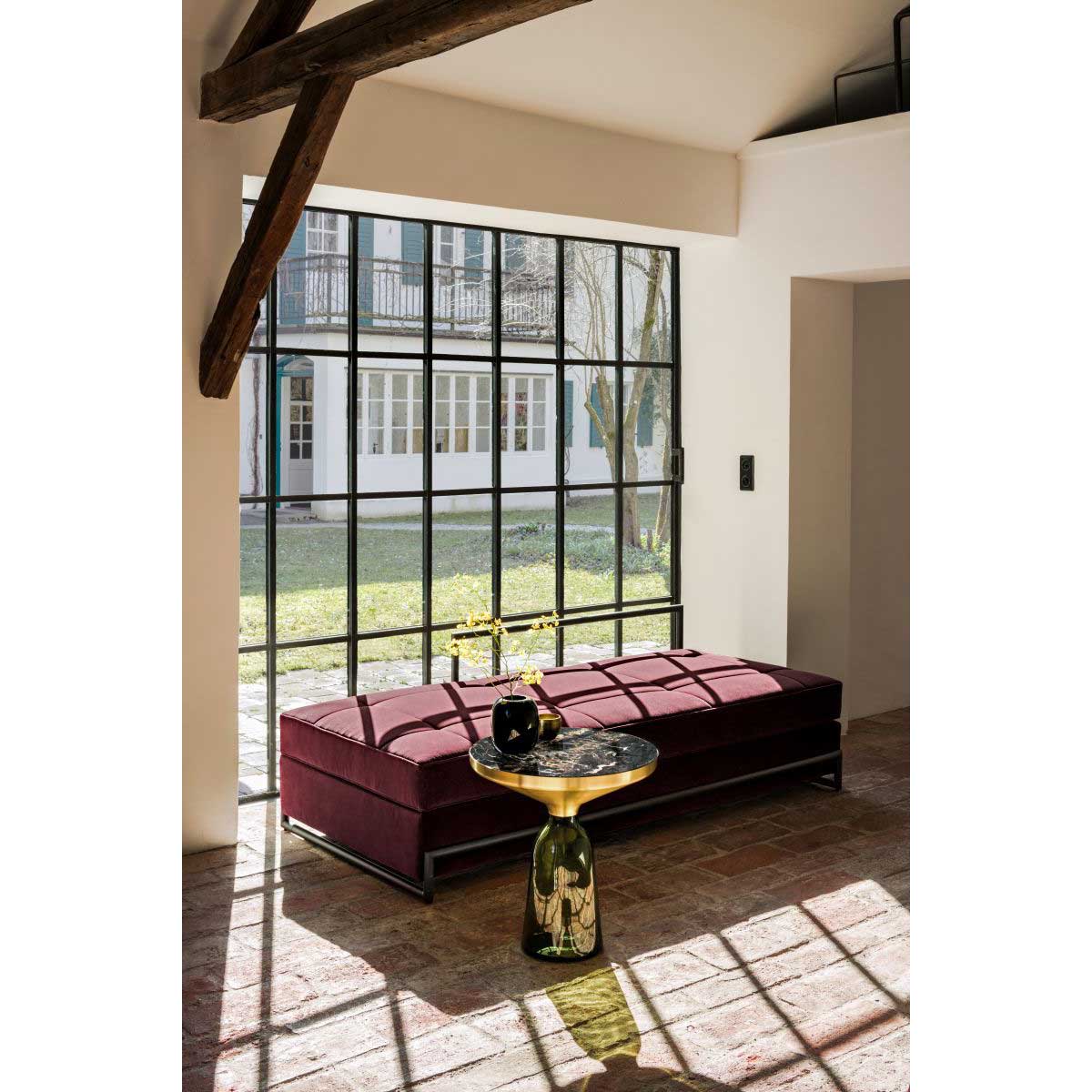 Eileen Gray Day Bed | Divina 671 Burgundy Fabric