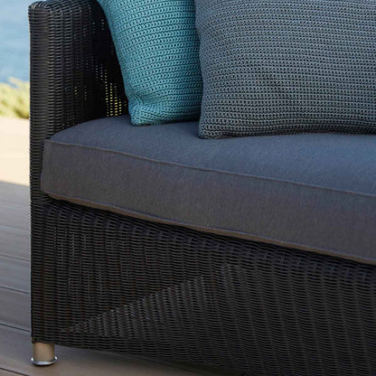 Diamond 3 Seat Sofa | Grey Weave and Grey Natte Cushion
