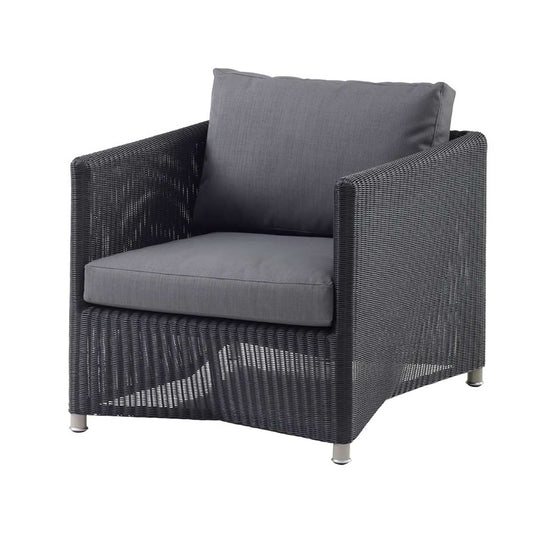 Diamond Lounge Chair | Grey Weave and Grey Natte Cushion