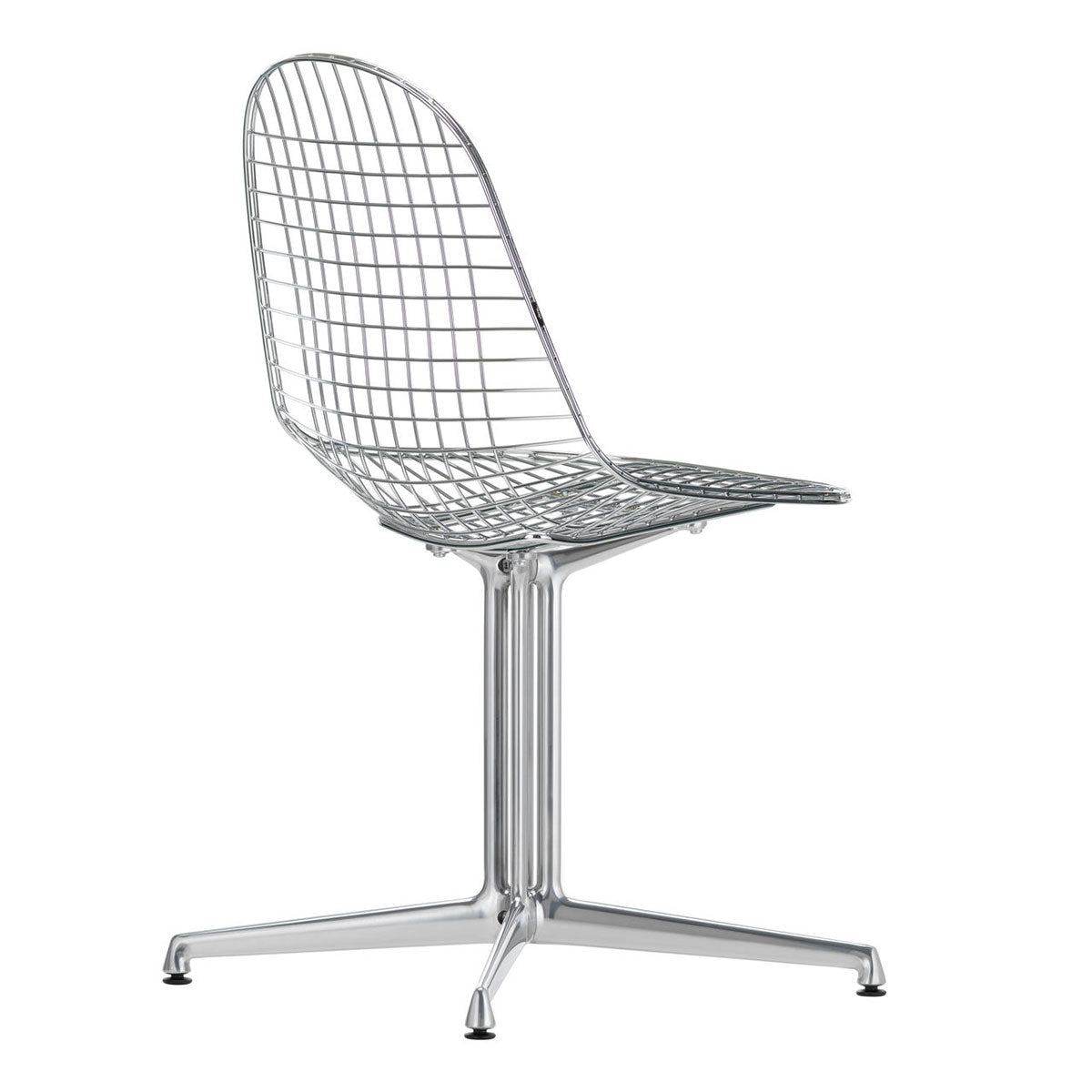 DKL Eames Wire Chair | Chrome and Polished Aluminium Felt Glides