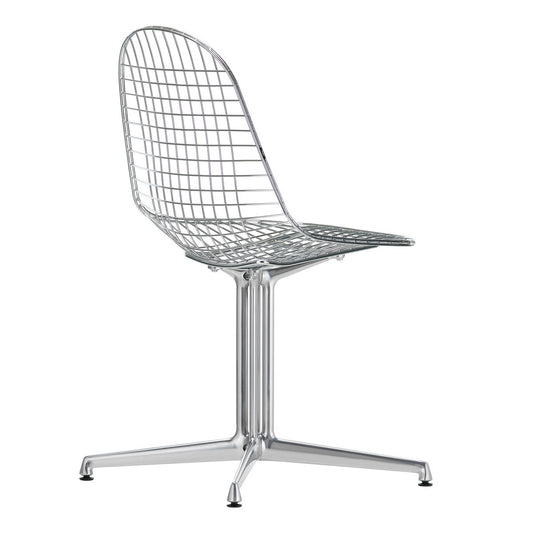 DKL Eames Wire Chair | Chrome and Polished Aluminium Felt Glides