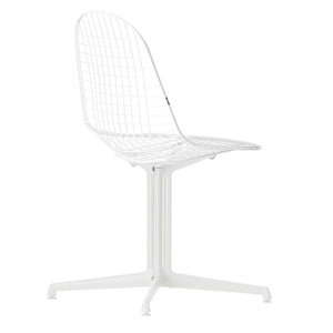 DKL Eames Wire Chair | White Powder Coat Frame White Felt Glides