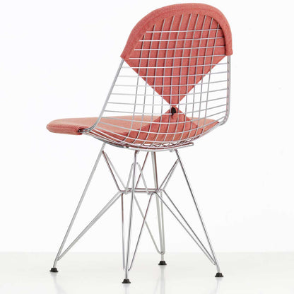 DKR-2 Eames Wire Chair | Dark Grey 05 Hopsak Seat and Backrest Pad