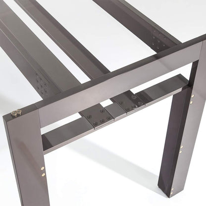 Doge Dining Table | Smoked Anthracite Glass Top