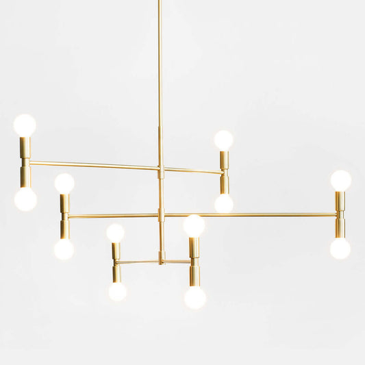 Dot Atomium Pendant | Brass