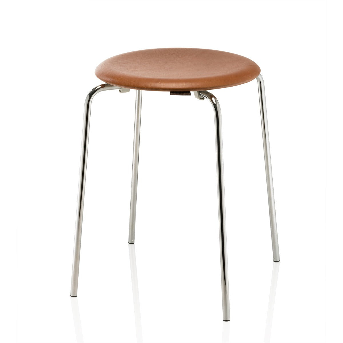 Dot Stool 46cm | Wild Walnut Leather Seat