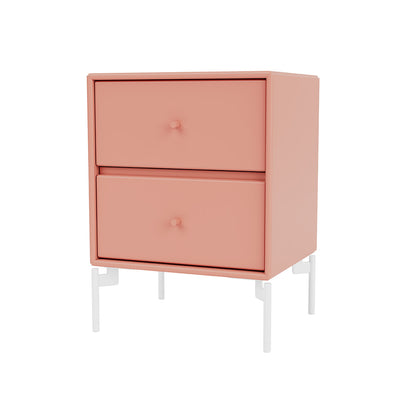 Drift Bedside Table | Rhubarb Lacquer