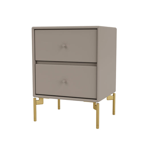 Drift Bedside Table | Truffle Lacquer