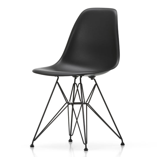 DSR Eames Plastic Side Chair | Polypropylene Seat Shell in Deep Black
