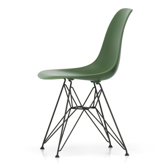 DSR Eames Plastic Side Chair | Polypropylene Seat Shell in Forest Green