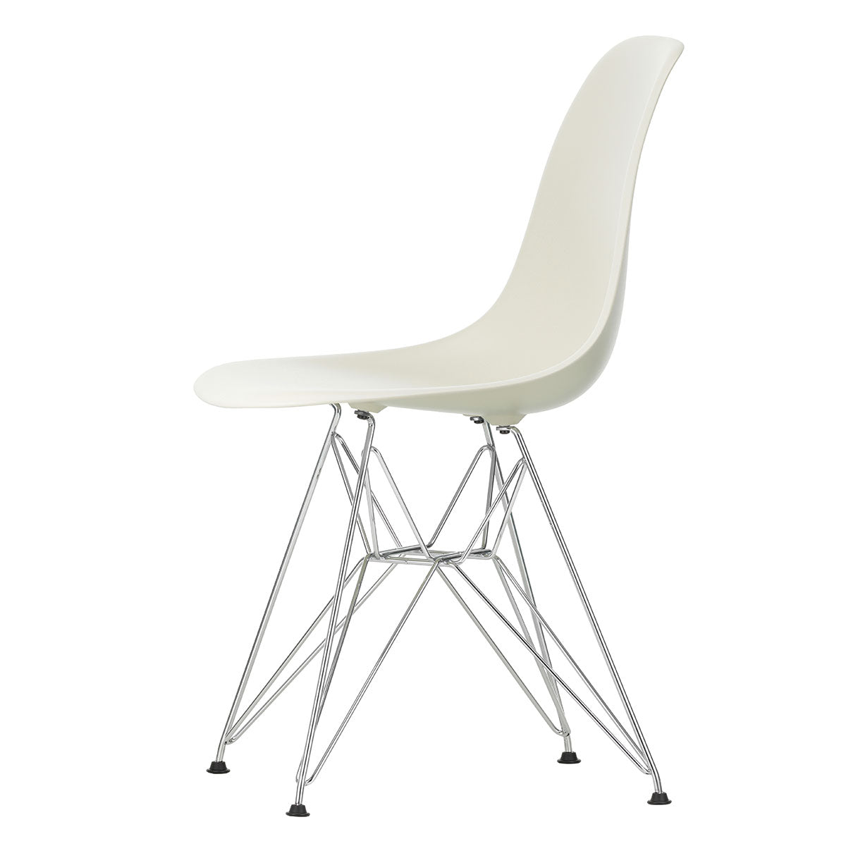 DSR Eames Plastic Side Chair | Polypropylene Seat Shell in Pebble Grey