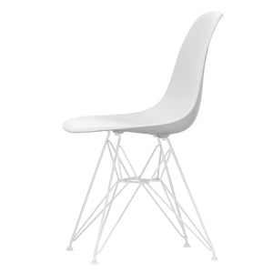 DSR Eames Plastic Side Chair | Polypropylene Seat Shell in Cotton White