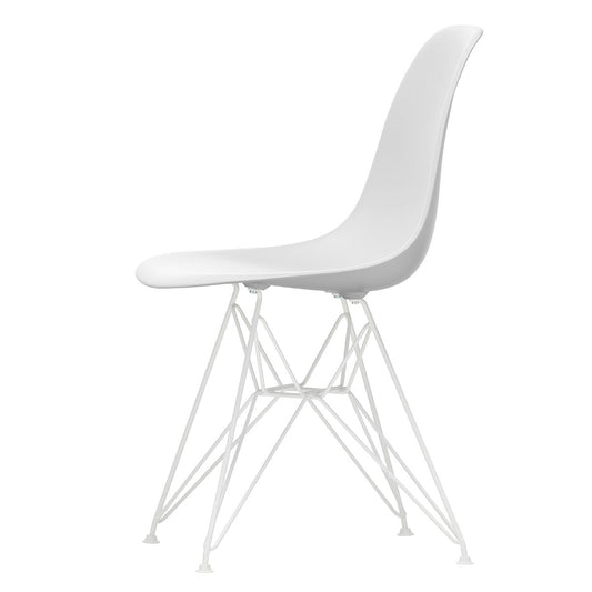 DSR Eames Plastic Side Chair | Polypropylene Seat Shell in Cotton White
