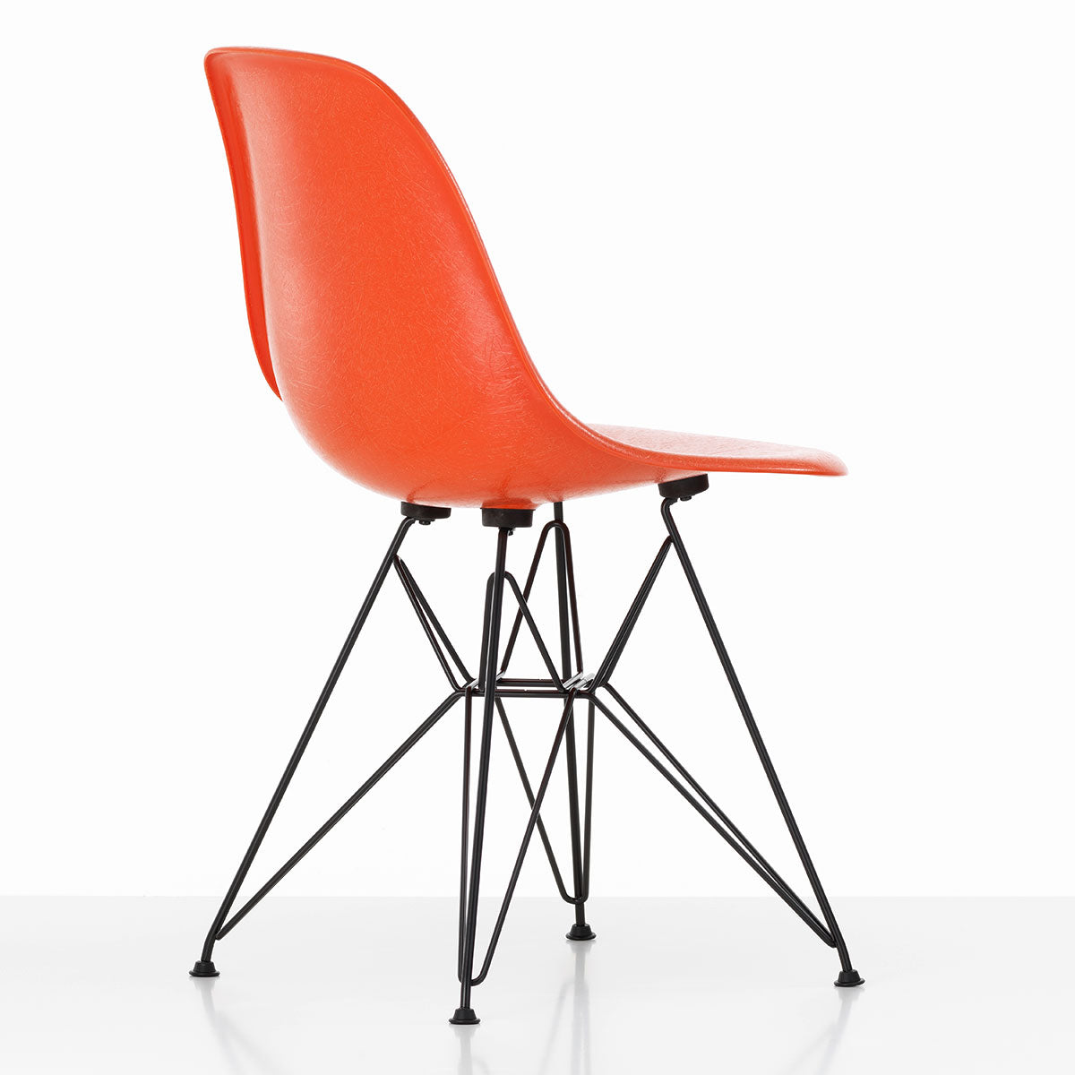 DSR Eames Fibreglass Chair | Red Orange Eames Fibreglass