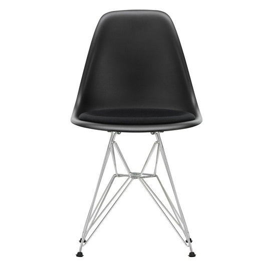 DSR Eames Chair with Seat Pad | Black Hopsak Seat Pad