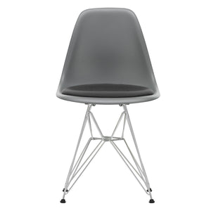 DSR Eames Chair with Seat Pad | Dark Grey Hopsak Seat Pad