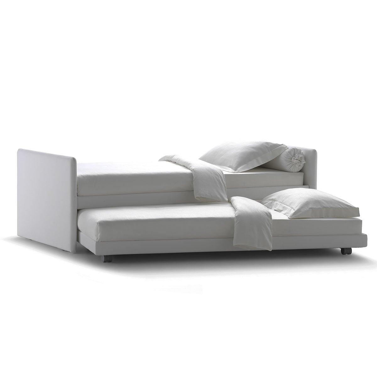 Duetto Bed Complete | Everest 791 Off White Fabric