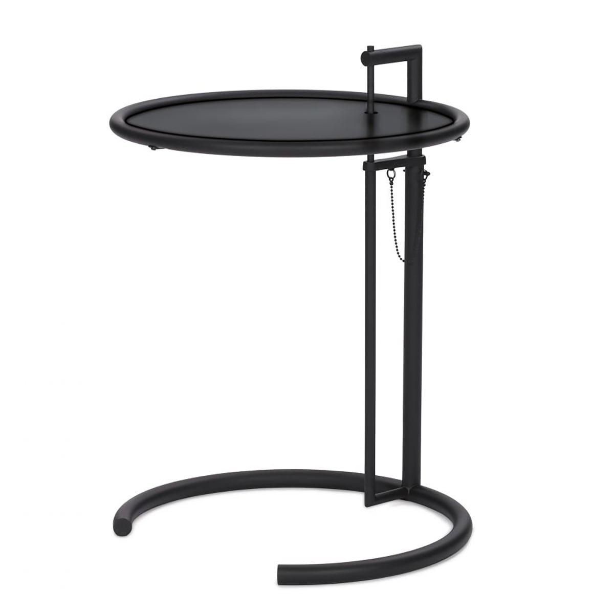 Eileen Gray E1027 Side Table | Matt Black Frame