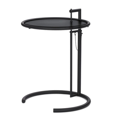 Eileen Gray E1027 Side Table | Matt Black Frame