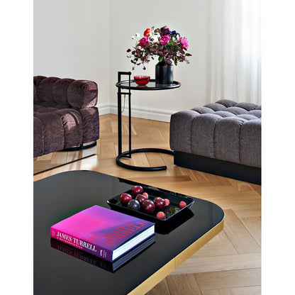 Eileen Gray E1027 Side Table | Matt Black Frame