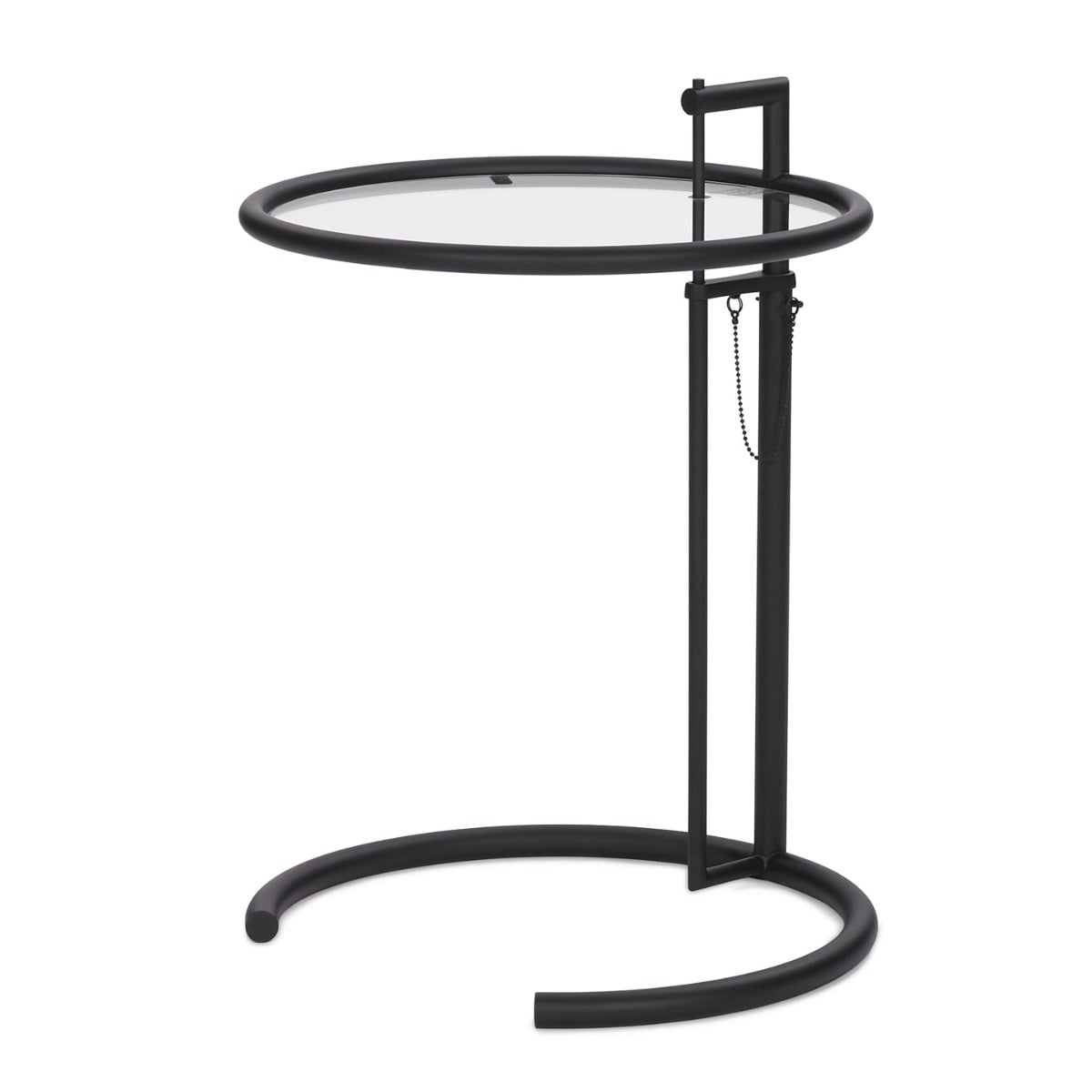 Eileen Gray E1027 Side Table | Matt Black Frame