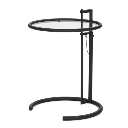 Eileen Gray E1027 Side Table | Matt Black Frame