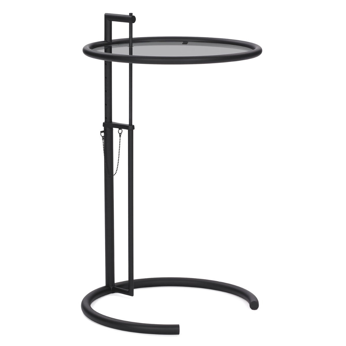 Eileen Gray E1027 Side Table | Matt Black Frame