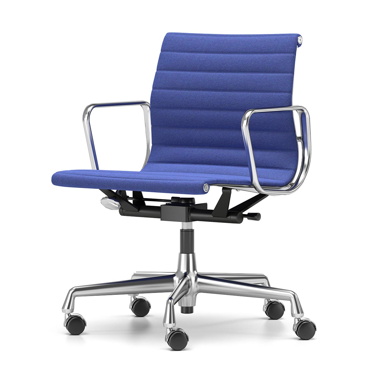 Aluminium Group EA 118 Chair | Petrol Cosy Fabric Seat and Back