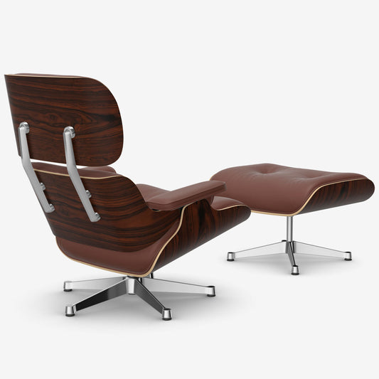 Eames Lounge Chair & Ottoman | Brandy Premium F Leather Santos Palisander Shell