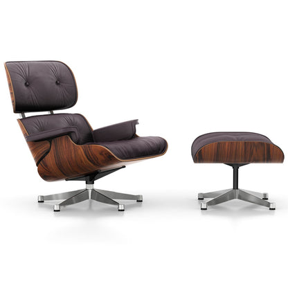 Eames Lounge Chair & Ottoman | Dk Anthracite Calma Velvet Santos Palisander Shell