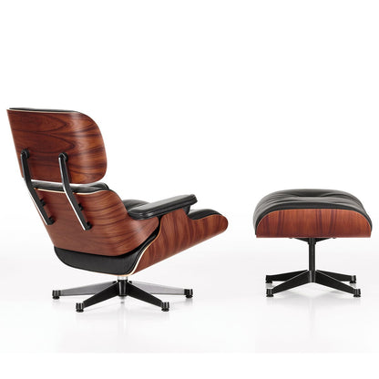 Eames Lounge Chair & Ottoman | Dk Anthracite Calma Velvet Santos Palisander Shell