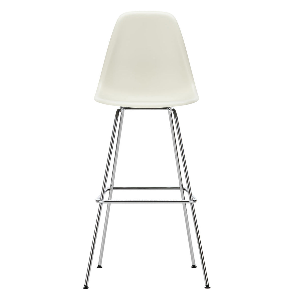 Eames Plastic Stool High | Polypropylene Seat Shell in Pebble Grey