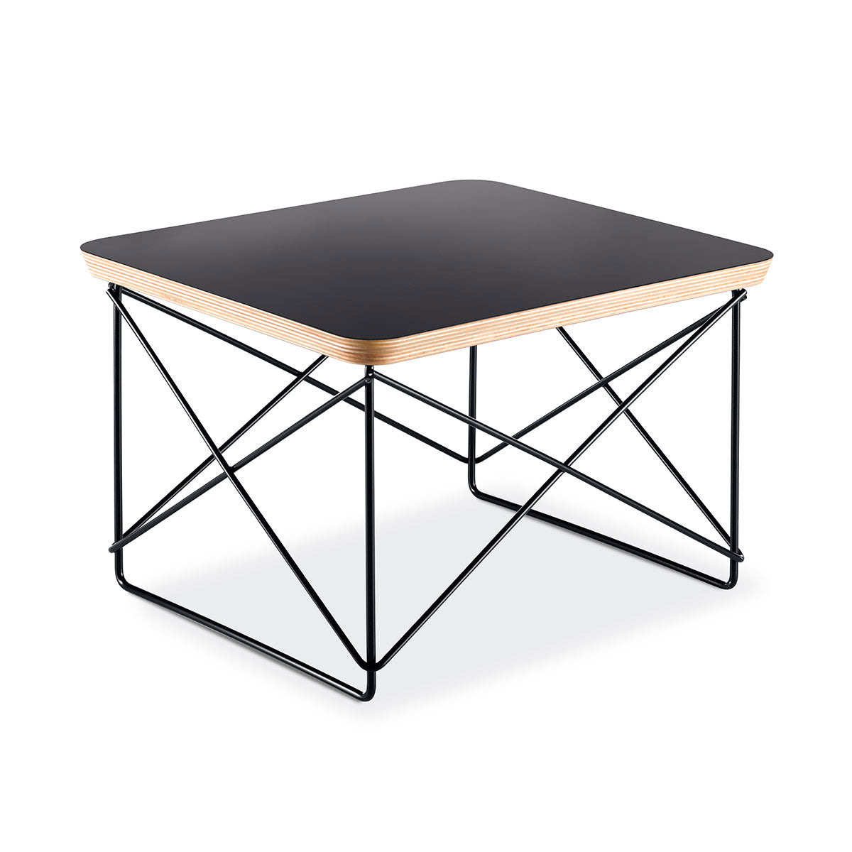 Eames LTR Occasional Table | Black Laminated Plywood Top
