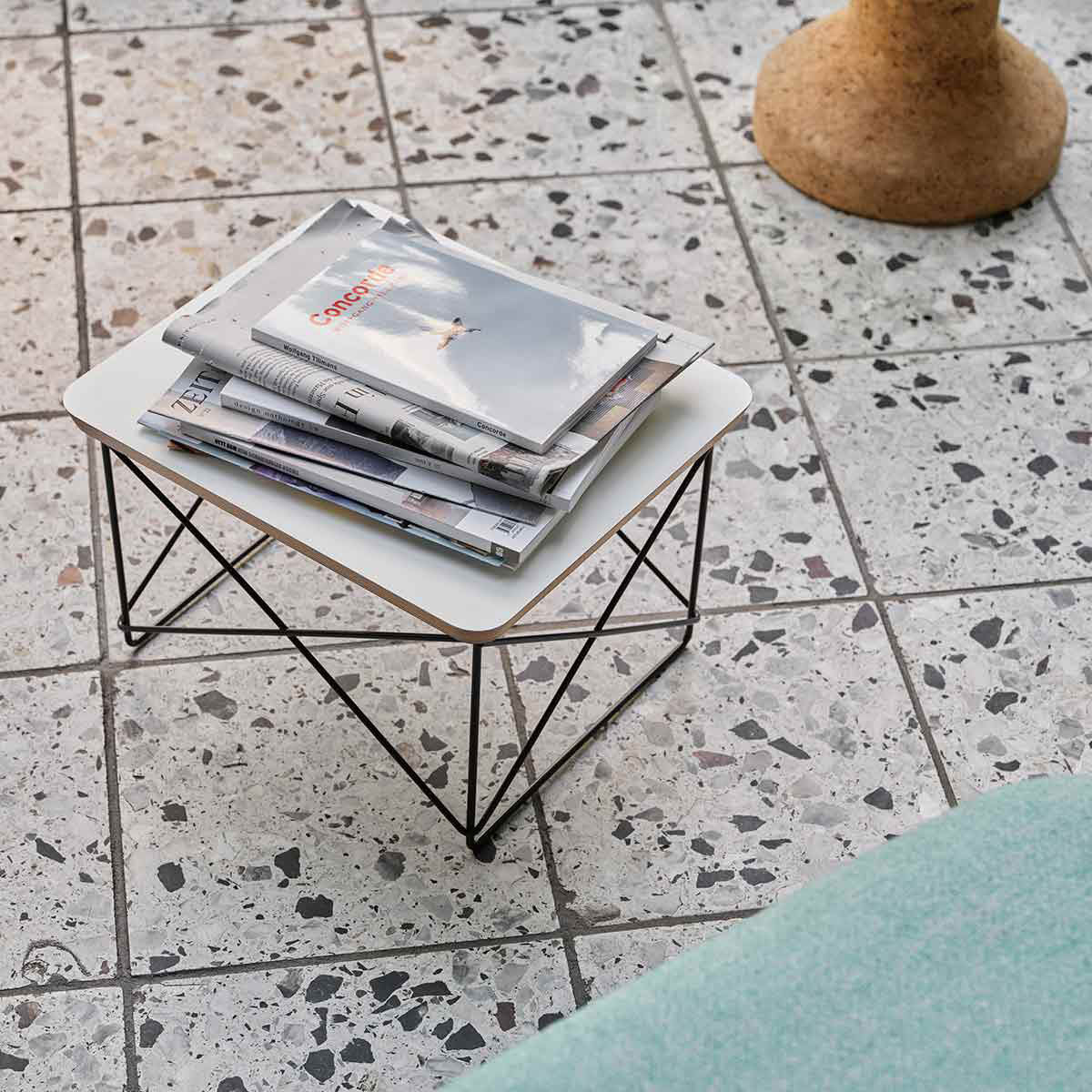 Eames LTR Occasional Table | White Laminated Plywood Top
