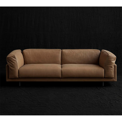 Echoo Sofa 222cm | Biscotto 711 Seta Leather Upholstery