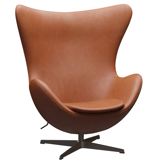 Egg Chair | Walnut Grace Leather Upholstery