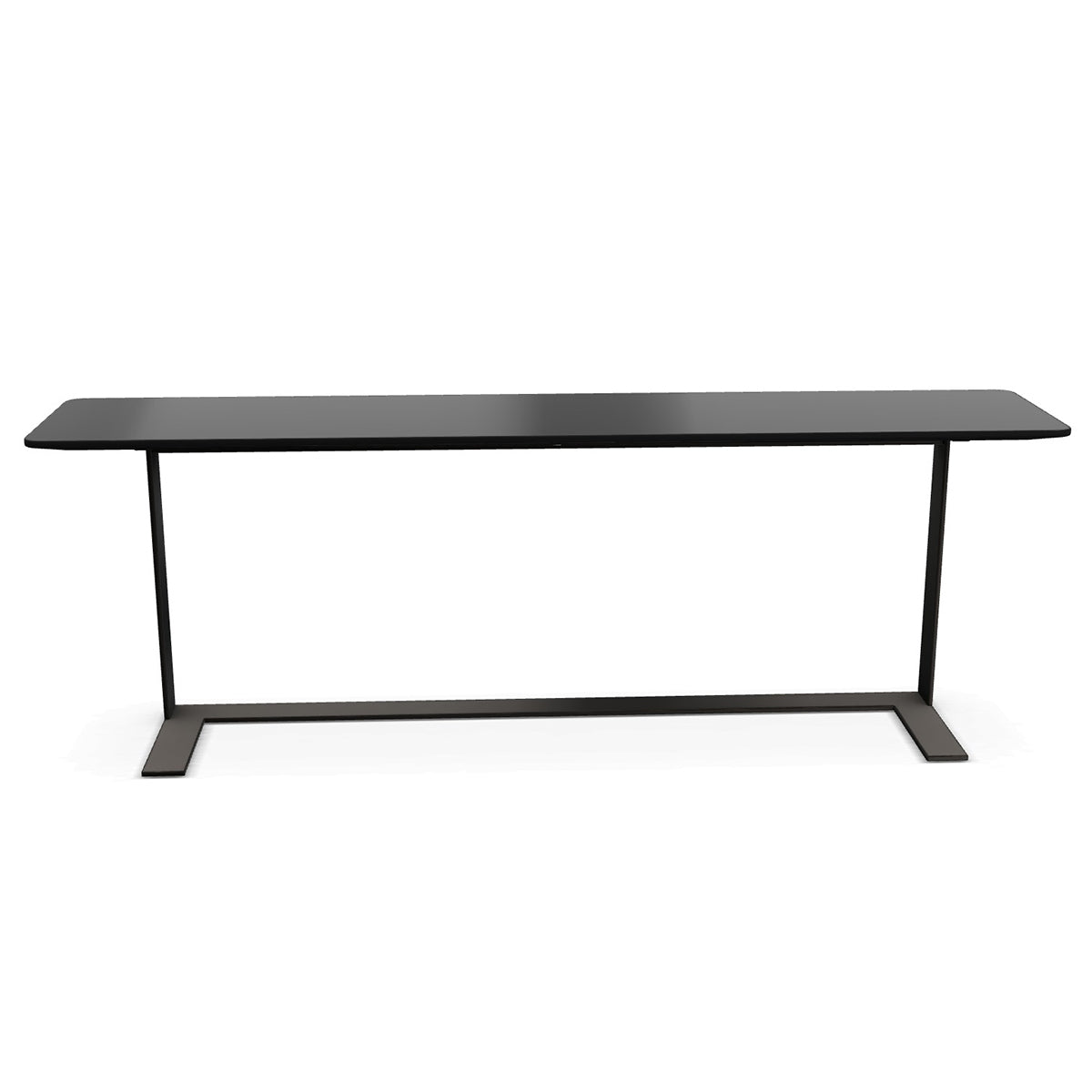 Eileen Console 190cm | Black Glossy Lacquer Top