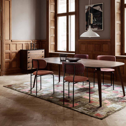 Elliptical Dining Table | American Walnut Semi Matt Lacquered Top