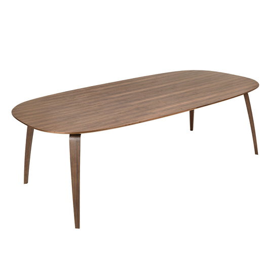 Elliptical Dining Table | American Walnut Semi Matt Lacquered Top