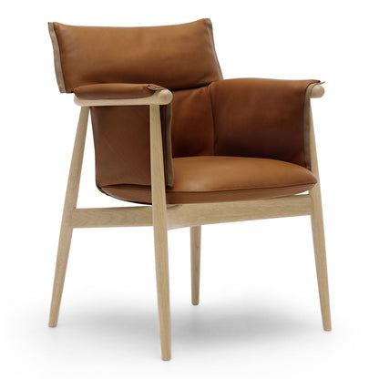 Embrace Armchair E005 | Tan Loke 7748 Leather Natural Edge Strip