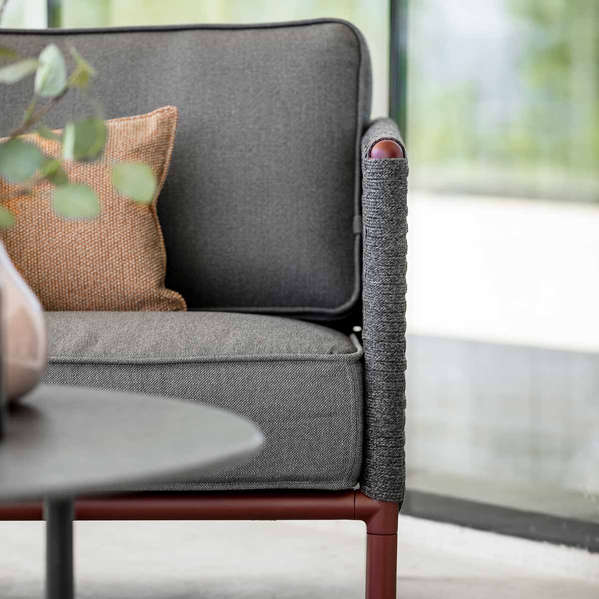 Encore 2 Seat Sofa 160cm | Grey Air Touch Cushions