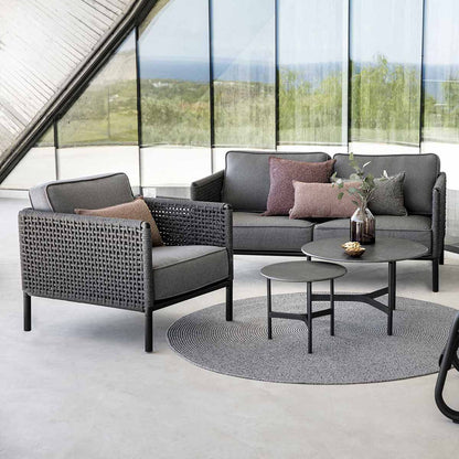 Encore 2 Seat Sofa 160cm | Grey Air Touch Cushions